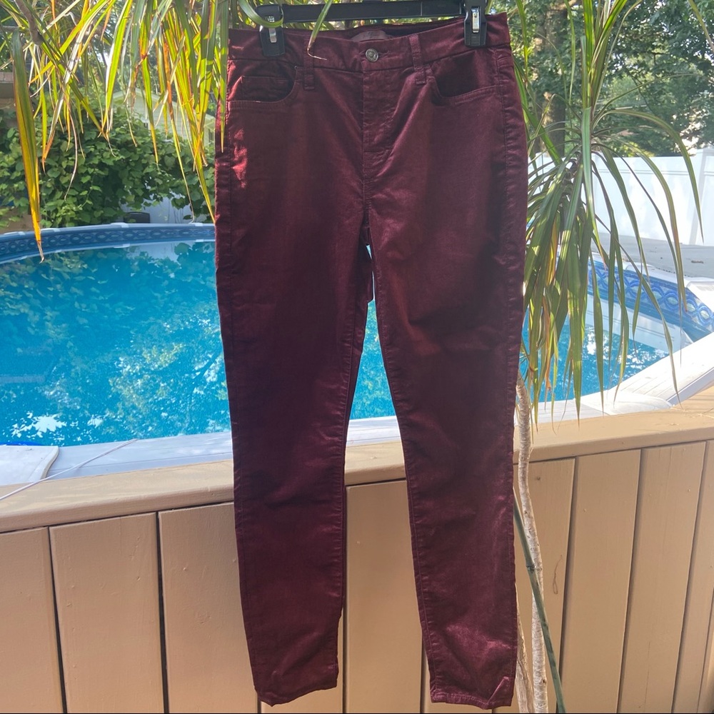 NWOT 7 For All Mankind maroon stretchy skinny jean